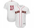 Boston Red Sox #11 Rafael Devers White 2019 Gold Program Flex Base Authentic Collection Baseball Jersey
