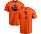 Edmonton Oilers #62 Eric Gryba Orange One Color Backer T-Shirt