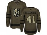 Vegas Golden Knights #41 Pierre-Edouard Bellemare Authentic Green Salute to Service NHL Jersey