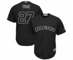 Colorado Rockies #27 Trevor Story True Authentic Black 2019 Players Weekend Baseball Jersey