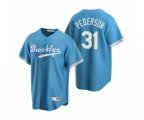 Los Angeles Dodgers Joc Pederson Nike Light Blue Cooperstown Collection Alternate Jersey