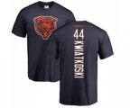 Chicago Bears #44 Nick Kwiatkoski Navy Blue Backer T-Shirt