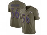 Baltimore Ravens #56 Tim Williams Limited Olive 2017 Salute to Service NFL Jersey