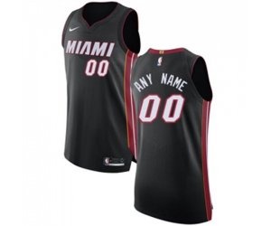 Miami Heat Customized Authentic Black Road Basketball Jersey - Icon Edition