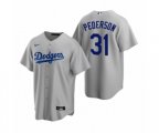 Los Angeles Dodgers Joc Pederson Nike Gray Replica Alternate Jersey