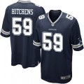 Dallas Cowboys #59 Anthony Hitchens Game Navy Blue Team Color NFL Jersey