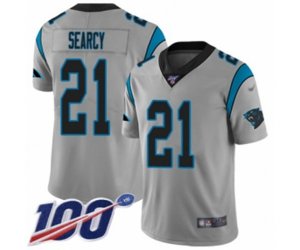 Carolina Panthers #21 Da\'Norris Searcy Silver Inverted Legend Limited 100th Season Football Jersey