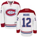 Montreal Canadiens #12 Dickie Moore Authentic White Away NHL Jersey