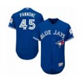 Toronto Blue Jays #45 Thomas Pannone Blue Alternate Flex Base Authentic Collection Baseball Player Jersey