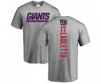 New York Giants #17 Kyle Lauletta Ash Backer T-Shirt
