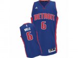 Detroit Pistons #6 Terry Mills Swingman Royal Blue Road NBA Jersey