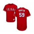 Texas Rangers #59 Brett Martin Red Alternate Flex Base Authentic Collection Baseball Player Jersey