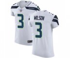 Seattle Seahawks #3 Russell Wilson White Vapor Untouchable Elite Player Football Jersey