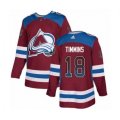 Colorado Avalanche #18 Conor Timmins Authentic Burgundy Drift Fashion NHL Jersey