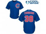 Chicago Cubs #38 Carlos Zambrano Replica Royal Blue Alternate Cool Base MLB Jersey