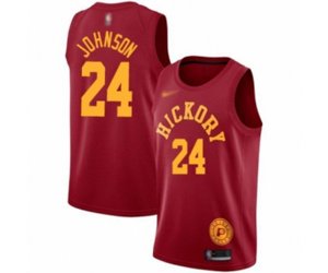 Indiana Pacers #24 Alize Johnson Swingman Red Hardwood Classics Basketball Jersey