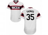 Chicago White Sox #35 Frank Thomas White Flexbase Authentic Collection MLB Jersey