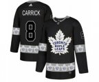 Toronto Maple Leafs #8 Connor Carrick Authentic Black Team Logo Fashion NHL Jersey