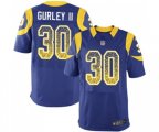 Los Angeles Rams #30 Todd Gurley Elite Royal Blue Alternate Drift Fashion Football Jersey