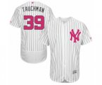 New York Yankees Mike Tauchman Authentic White 2016 Mother's Day Fashion Flex Base Baseball Player Jersey