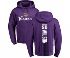 Minnesota Vikings #50 Eric Wilson Purple Backer Pullover Hoodie
