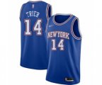 New York Knicks #14 Allonzo Trier Swingman Blue Basketball Jersey - Statement Edition