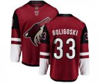 Arizona Coyotes #33 Alex Goligoski Fanatics Branded Burgundy Red Home Breakaway Hockey Jersey