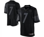 Pittsburgh Steelers #7 Ben Roethlisberger Black Drenched Limited Football Jersey
