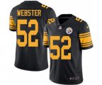 Pittsburgh Steelers #52 Mike Webster Limited Black Rush Vapor Untouchable Football Jersey