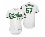 Orioles Hanser Alberto White Turn Back the Clock Earth Day Throwback Jersey