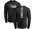 Detroit Lions #34 Zach Zenner Black Backer Long Sleeve T-Shirt
