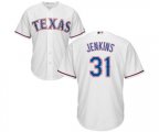 Texas Rangers #31 Ferguson Jenkins Replica White Home Cool Base Baseball Jersey
