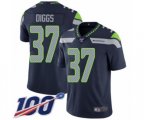 Seattle Seahawks #37 Quandre Diggs Navy Blue Team Color Vapor Untouchable Limited Player 100th Season Football Jersey
