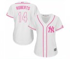 Women's New York Yankees #14 Brian Roberts Authentic White Fashion Cool Base Baseball Jersey