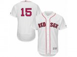 Boston Red Sox #15 Dustin Pedroia White Flexbase Authentic Collection MLB Jersey