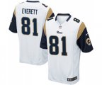 Los Angeles Rams #81 Gerald Everett Game White Football Jersey