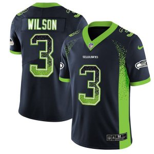 Seattle Seahawks #3 Russell Wilson Drift Fashion Jersey