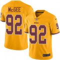 Washington Redskins #92 Stacy McGee Limited Gold Rush Vapor Untouchable NFL Jersey