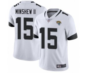 Jacksonville Jaguars #15 Gardner Minshew II White Vapor Untouchable Limited Player Football Jersey