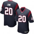 Houston Texans #20 Jeremy Lane Game Navy Blue Team Color NFL Jersey