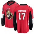 Ottawa Senators #17 Nate Thompson Fanatics Branded Red Home Breakaway NHL Jersey