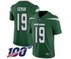New York Jets #19 Trevor Siemian Green Team Color Vapor Untouchable Limited Player 100th Season Football Jersey