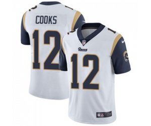 Los Angeles Rams #12 Brandin Cooks White Vapor Untouchable Limited Player Football Jersey