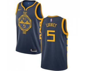 Golden State Warriors #5 Kevon Looney Swingman Navy Blue Basketball Jersey - City Edition