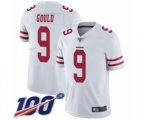 San Francisco 49ers #9 Robbie Gould White Vapor Untouchable Limited Player 100th Season Football Jersey