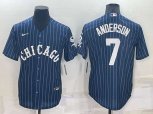 Chicago White Sox #7 Tim Anderson Navy Cool Base Stitched Jersey