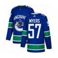 Vancouver Canucks #57 Tyler Myers Authentic Blue Home Hockey Jersey