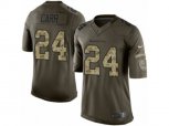 Baltimore Ravens #24 Brandon Carr Limited Green Salute to Service NFL Jersey
