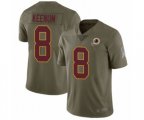 Washington Redskins #8 Case Keenum Limited Olive 2017 Salute to Service Football Jersey