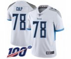 Tennessee Titans #78 Curley Culp White Vapor Untouchable Limited Player 100th Season Football Jersey